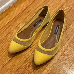 Margaux Vibrant Yellow Mesh Flats